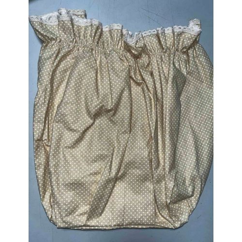 Kosárbélés Bézs fehér pöttyös 